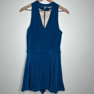 Lavender Brown NWT Teal Silk Romper / Size S / NEW